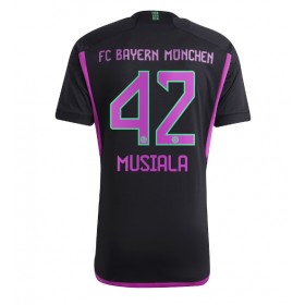 Bayern Munich Jamal Musiala #42 Borta Kläder 2023-24 Kortärmad